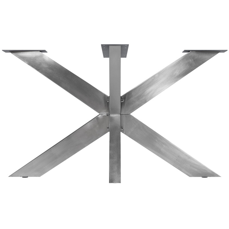 Pieds de table Duncan, L120 x l68 x H71 cm, acier inoxydable