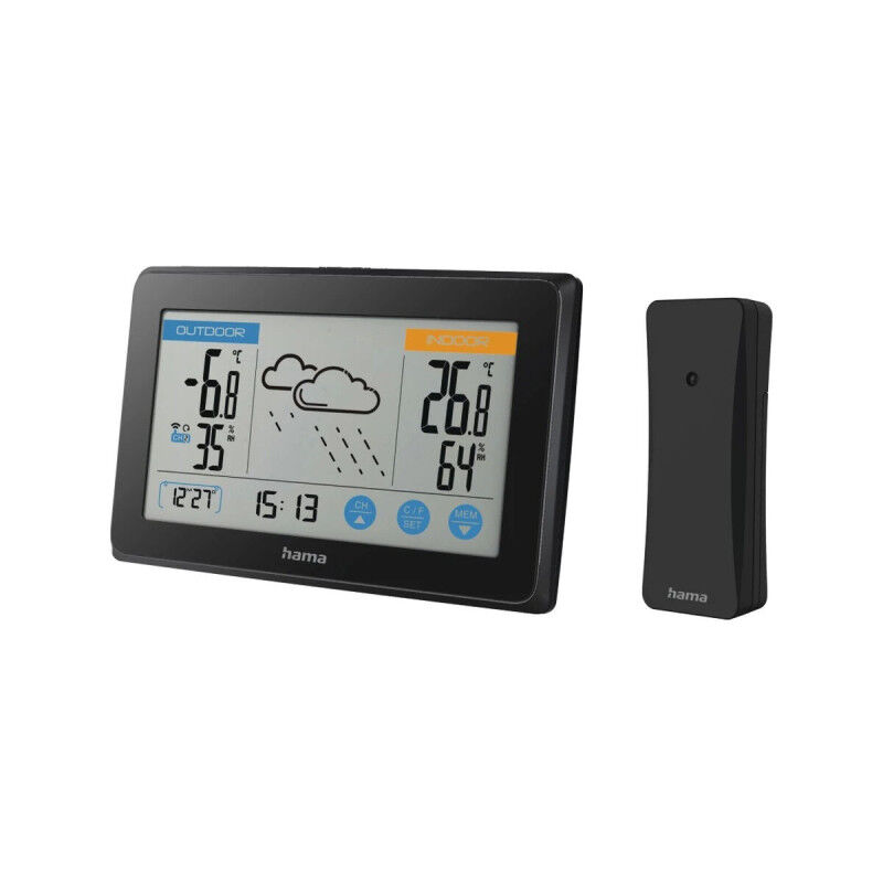 Station Météorologique Multifonction Hama TOUCH Noir