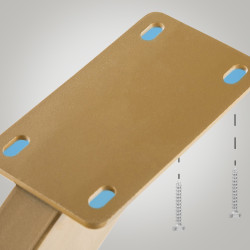 Patas de mesa Biloxi metálicas S,Dorado