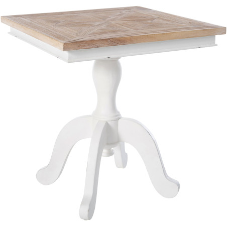 Table de bistro Grasby naturel/blanc