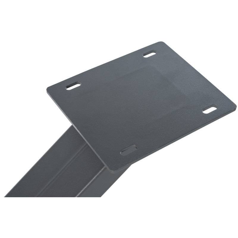 Soporte para mesa de comedor Jimmy en forma de mikado Gris,120x60x72 cm