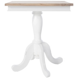 Table d'appoint Goa 70, naturel/blanc