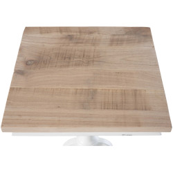 Table d'appoint Goa 70, naturel/blanc