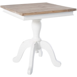 Table d'appoint Goa 50 naturelle/blanche