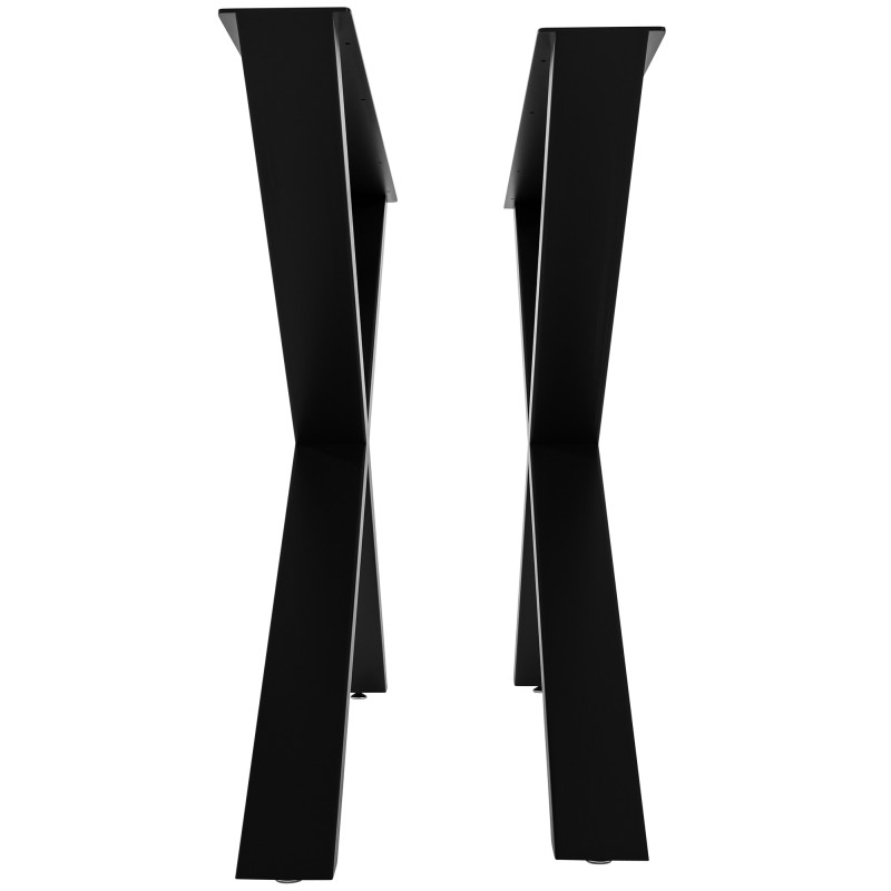 2 pieds de table Swift L, noirs