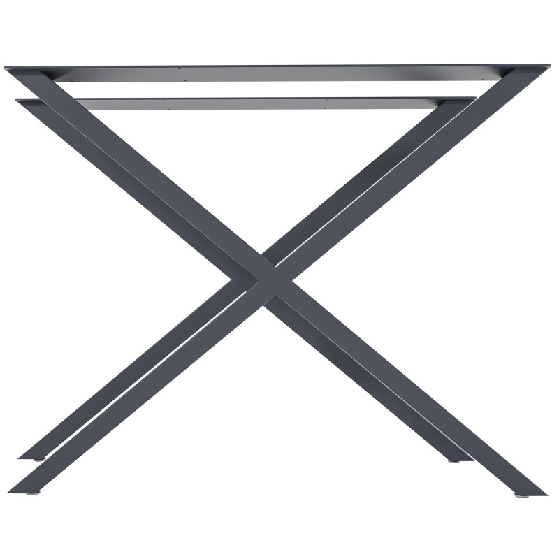 2 pieds de table Swift L gris