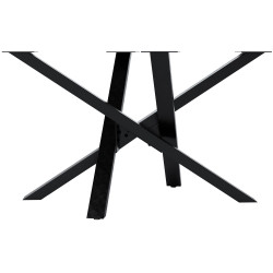 Pieds de table Jimmy 120x70x72 noir industriel