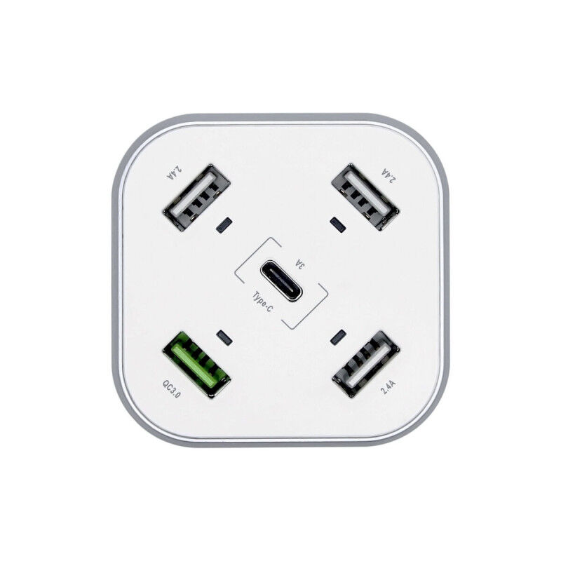 Chargeur USB Aisens ASCH-5PQC-W Blanc