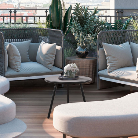 Table basse Berea, noire