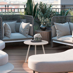 Table basse Berea, gris clair