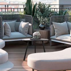 Table basse Minot, noire