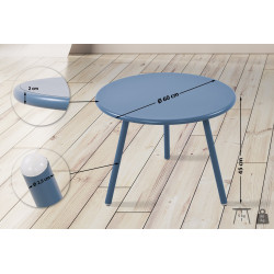 Table basse Minot, bleue