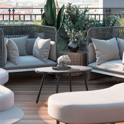 Table basse Velva, noire