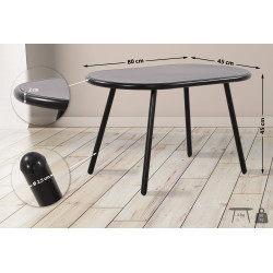 Table basse Velva, noire
