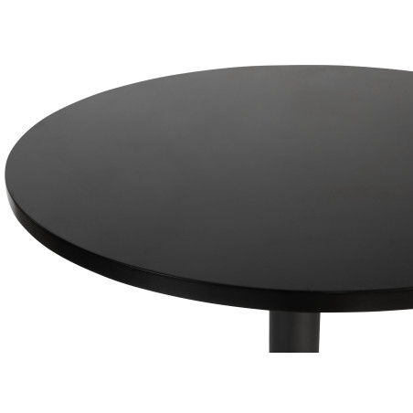 Mesa alta Lamoni Negro/negro,Redonda