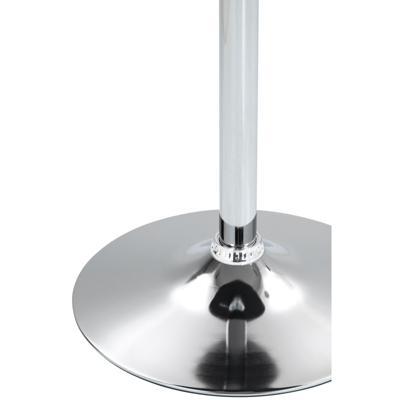 Table haute ronde noire Lamoni