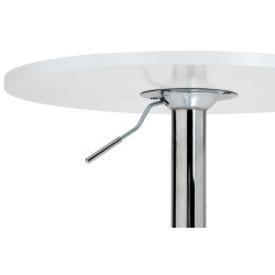 Table haute ronde blanche Lamoni