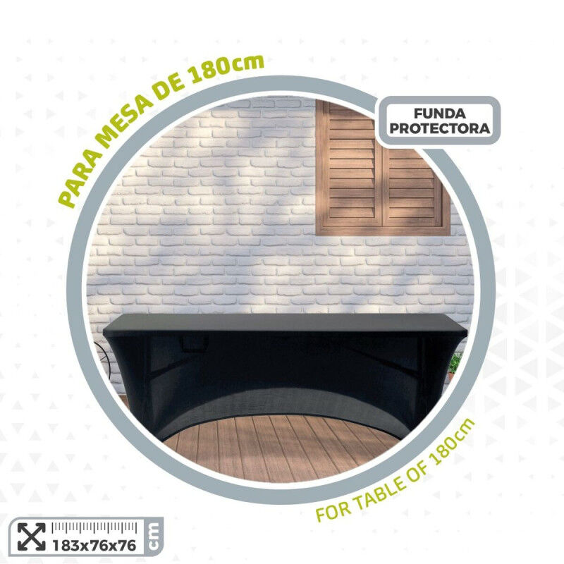 Étui de protection Aktive Noir 183 x 76 x 76 cm Table Accessoires Voitures Route (6 Unités)