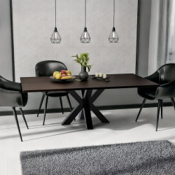 Pieds de table Harlan 85x85x71 noirs