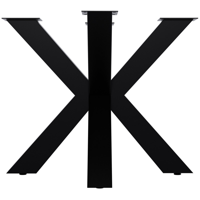 Pieds de table Harlan 85x85x71 noirs