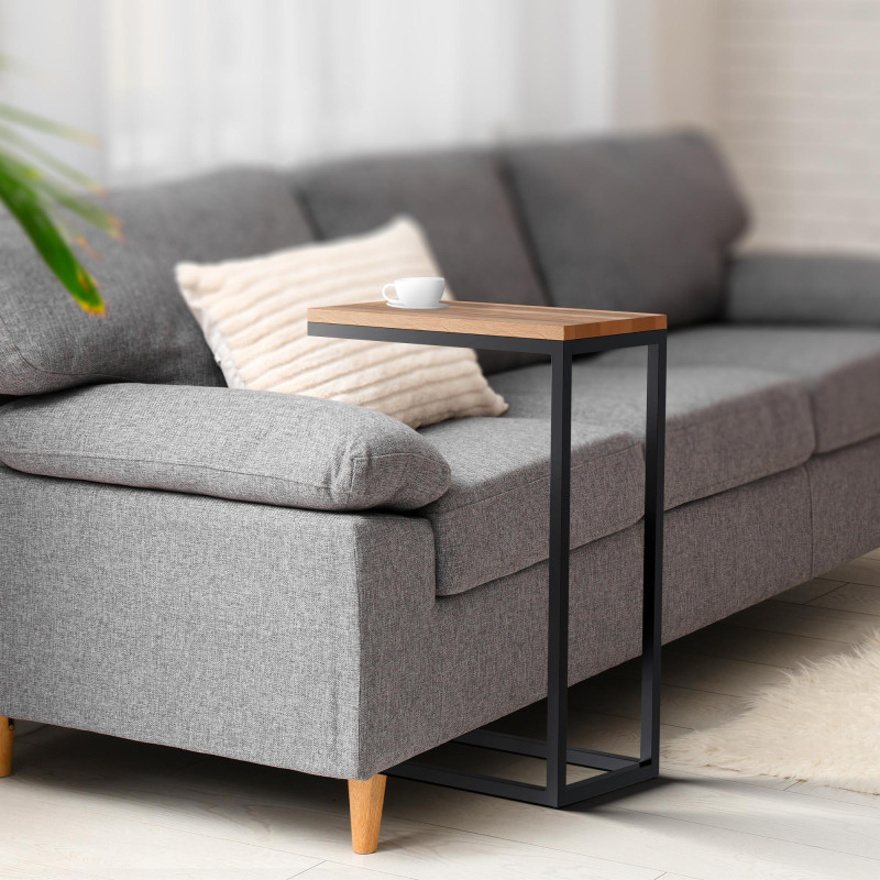 Table d'appoint Manteo 46x25x67 cm chêne