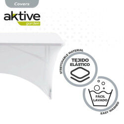 Étui de protection Aktive Blanc 183 x 76 x 76 cm Table Accessoires Voitures Route (6 Unités)