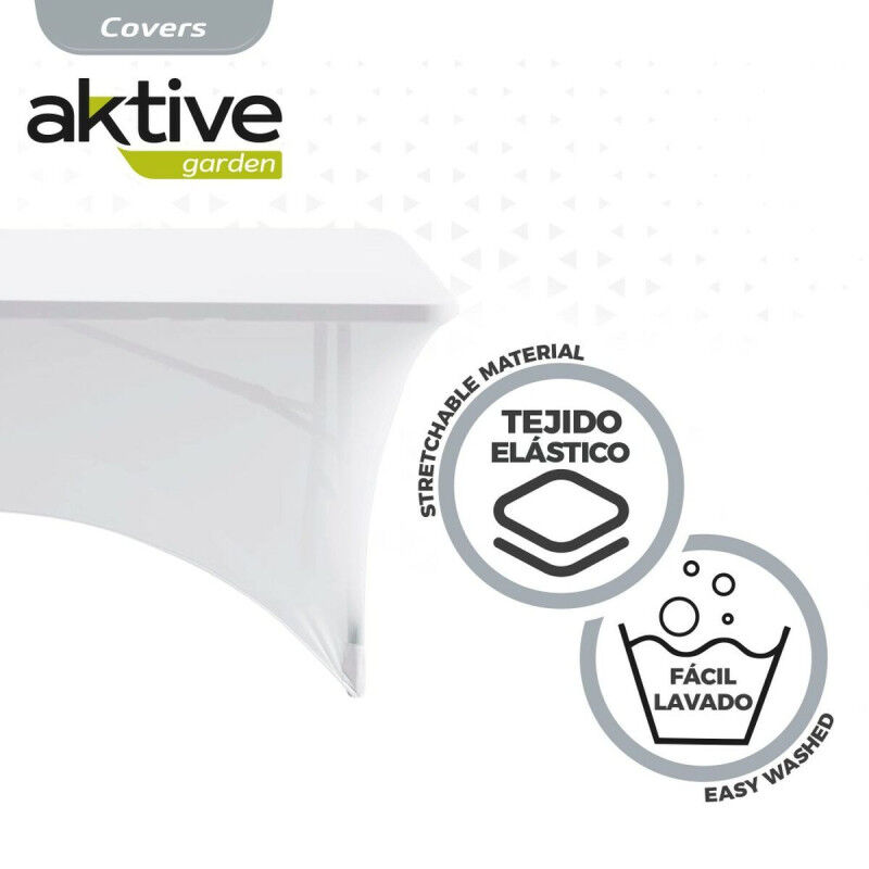 Étui de protection Aktive Blanc 183 x 76 x 76 cm Table Accessoires Voitures Route (6 Unités)