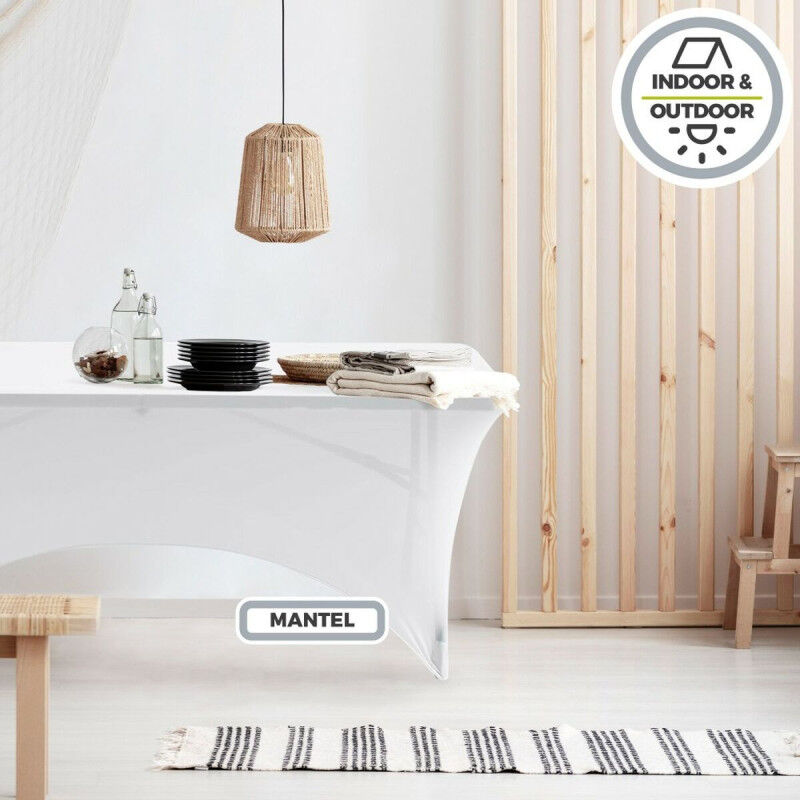 Étui de protection Aktive Blanc 183 x 76 x 76 cm Table Accessoires Voitures Route (6 Unités)