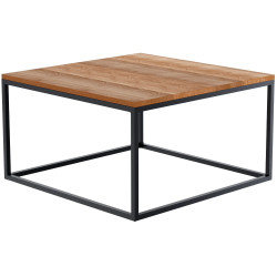 Table basse Manteo, 80x80x45 cm, chêne