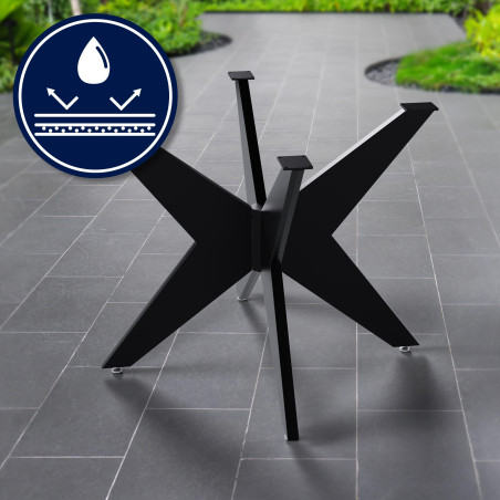 Pieds de table Delmont 95x95 cm noirs