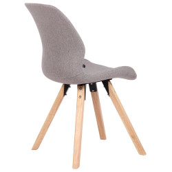 Lot de 4 chaises Luna en tissu
