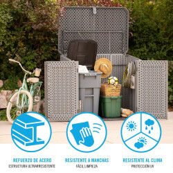Meubles de rangement Lifetime Gris 147 x 129 x 97 cm