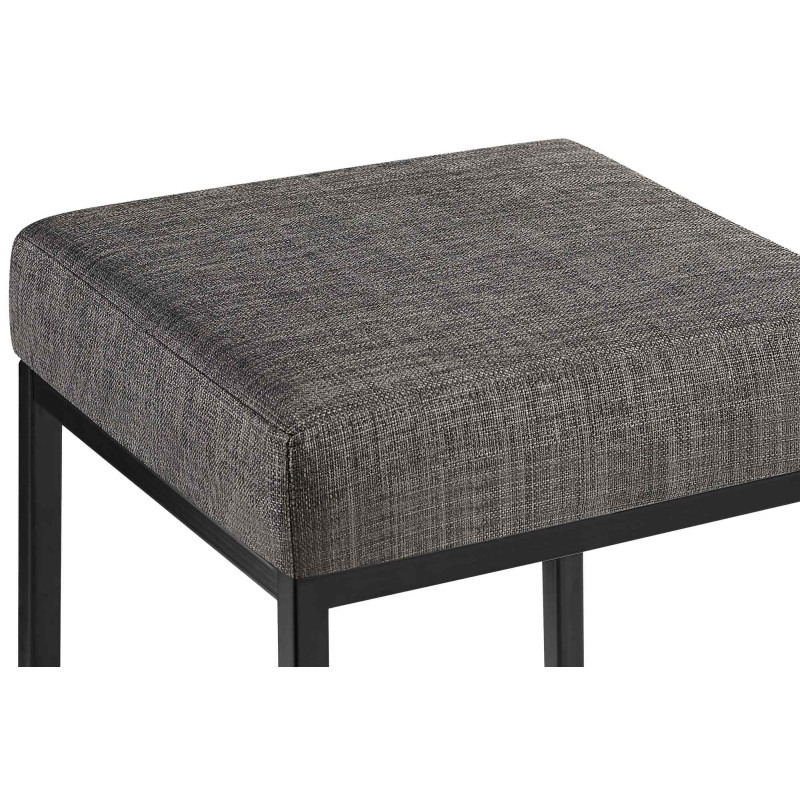Lot de 2 tabourets de bar Montréal 80 tissu gris