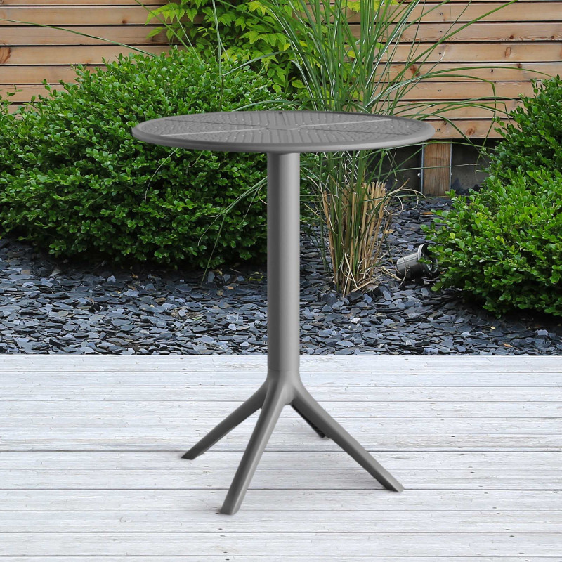 Table ronde Lacota, 60 cm de diam?tre, anthracite