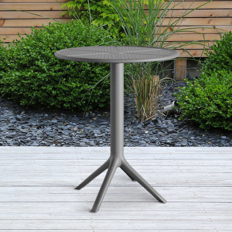 Table ronde Lacota, 60 cm de diam?tre, anthracite