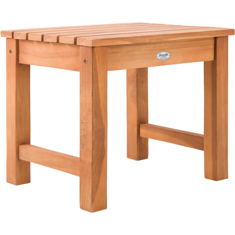 Banc en teck Halden 120 cm avec rev?tement en teck