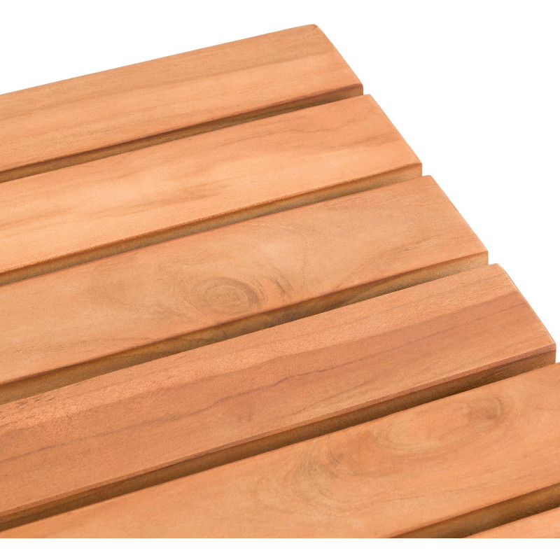 Banc en teck Halden 120 cm avec rev?tement en teck