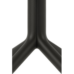 Table Lenval 80x80 cm noire