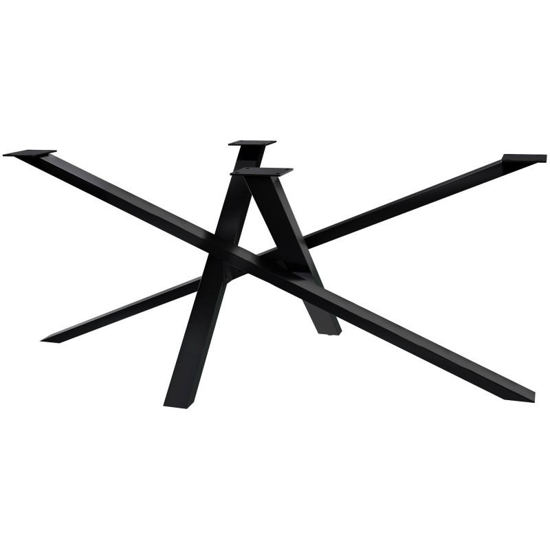 Pieds de table Finney 180x80x72 noirs