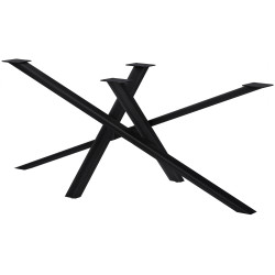 Pieds de table Finney 180x80x72 noir antique