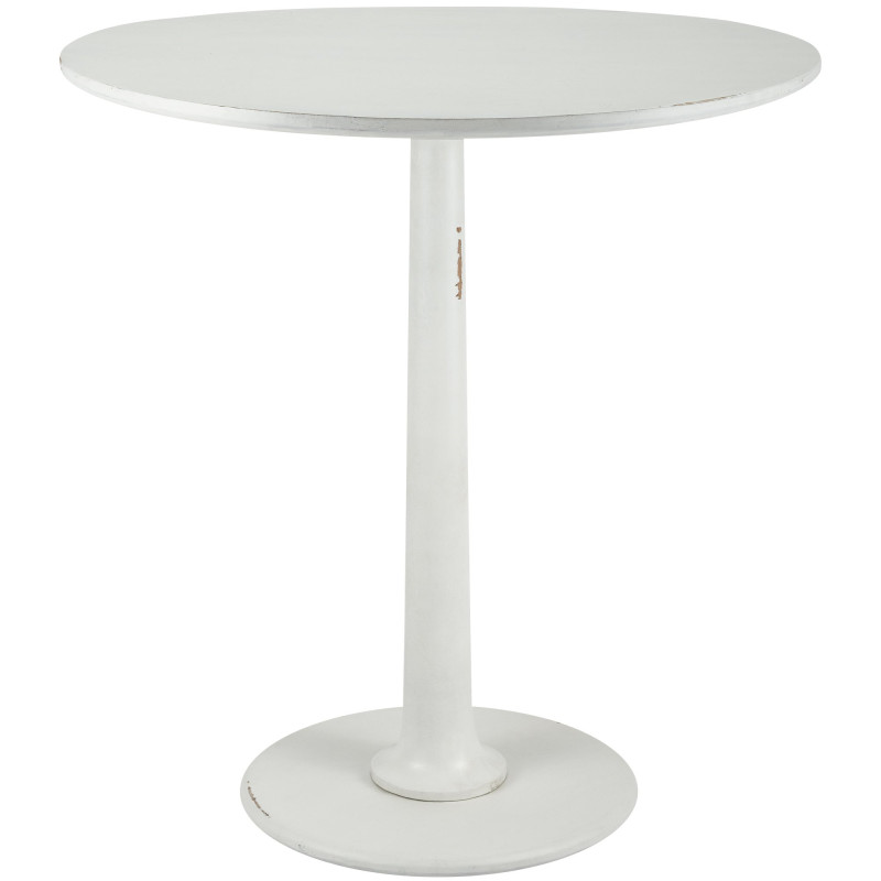 Table d'appoint Morristown 70 blanche antique