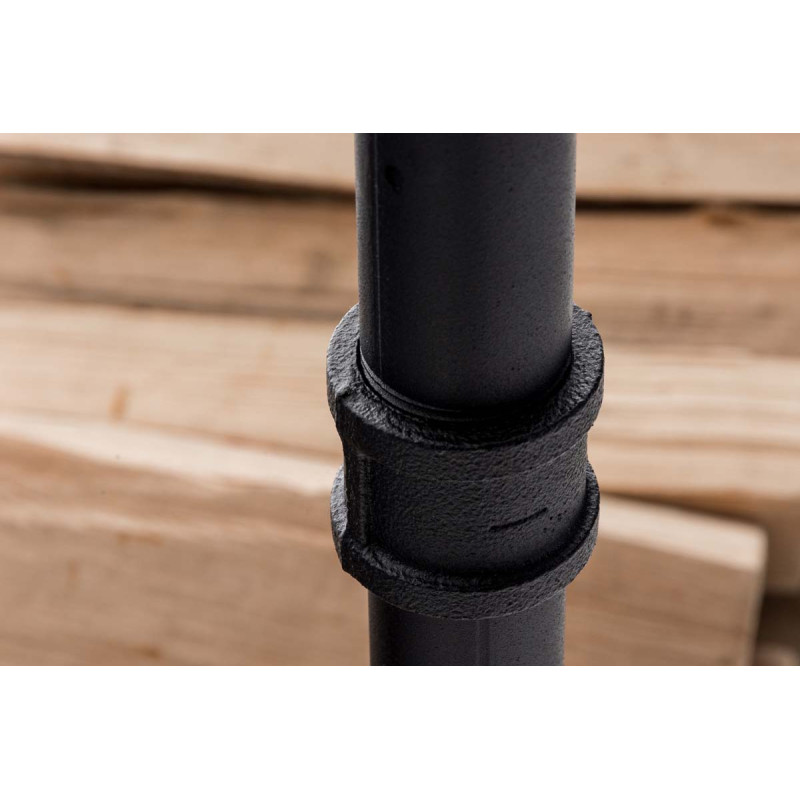 Carrello Portalegna in Metallo per Camino FORKS nero