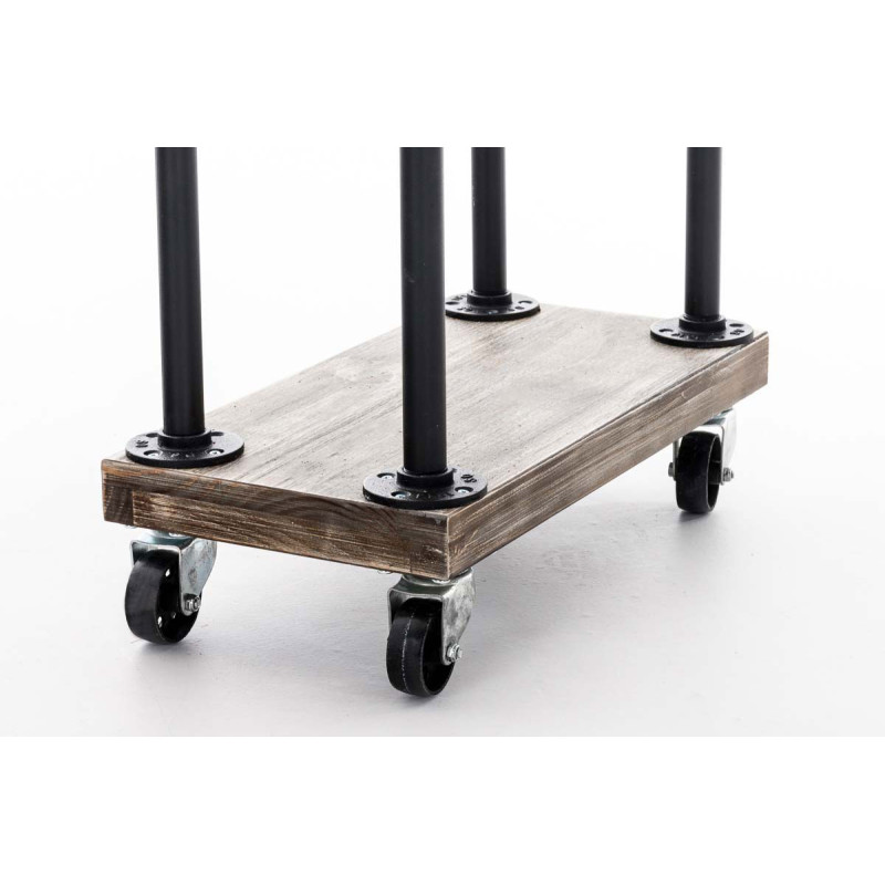 Carrello Portalegna in Metallo per Camino FORKS nero