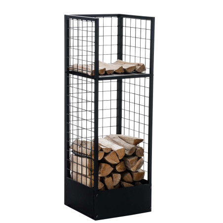 Portalegna da caminetto Forrest nero