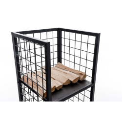 Portalegna da caminetto Forrest nero