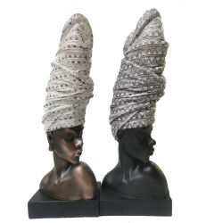 Figurine Décorative DKD Home Decor Résine Africaine (15,5 x 13,5 x 42 cm) (2 Unités)