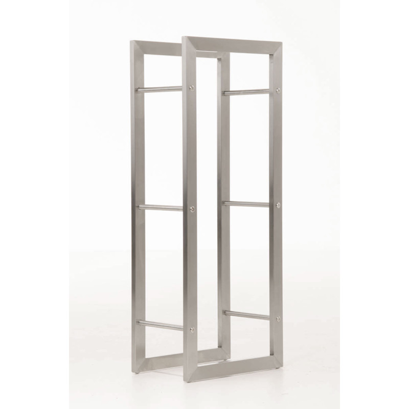 Portalegna KERI in robusto acciaio inossidabile 25x60x150 cm