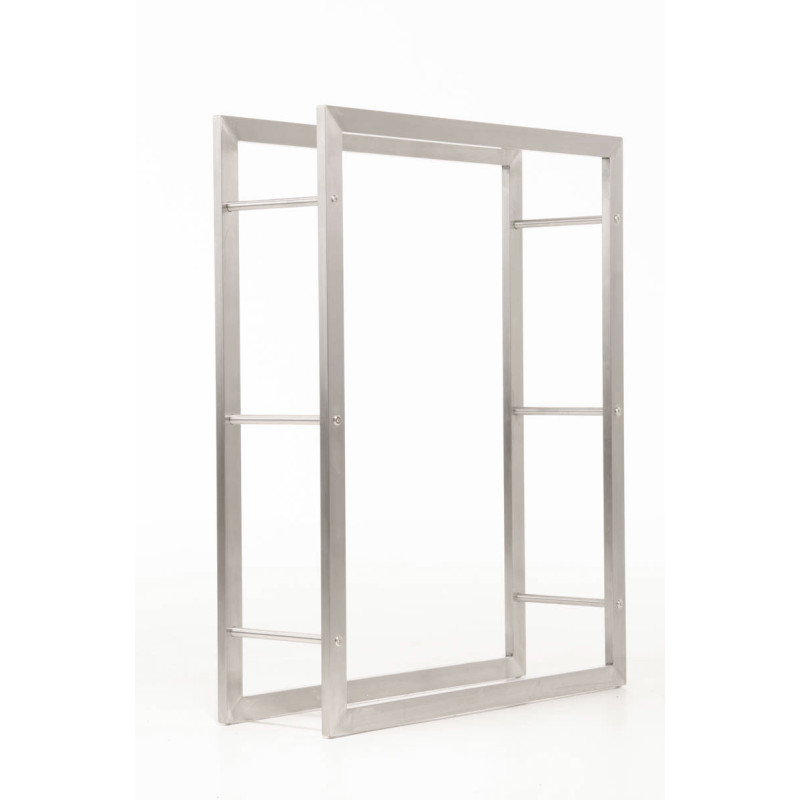 Râtelier à bûches Keri 25x80x100 en acier inoxydable