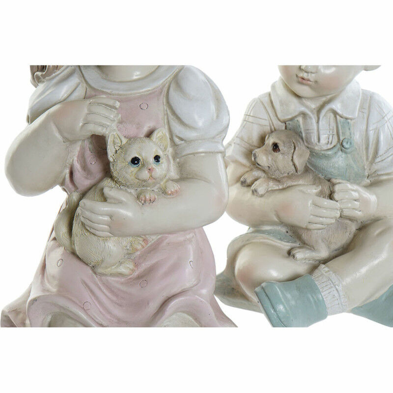 Figurine Décorative DKD Home Decor Résine Enfant (14.5 x 16 x 26 cm) (2 pcs)