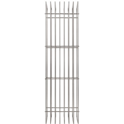 Portalegna Irving in robusto acciaio inox 40x50x150 cm